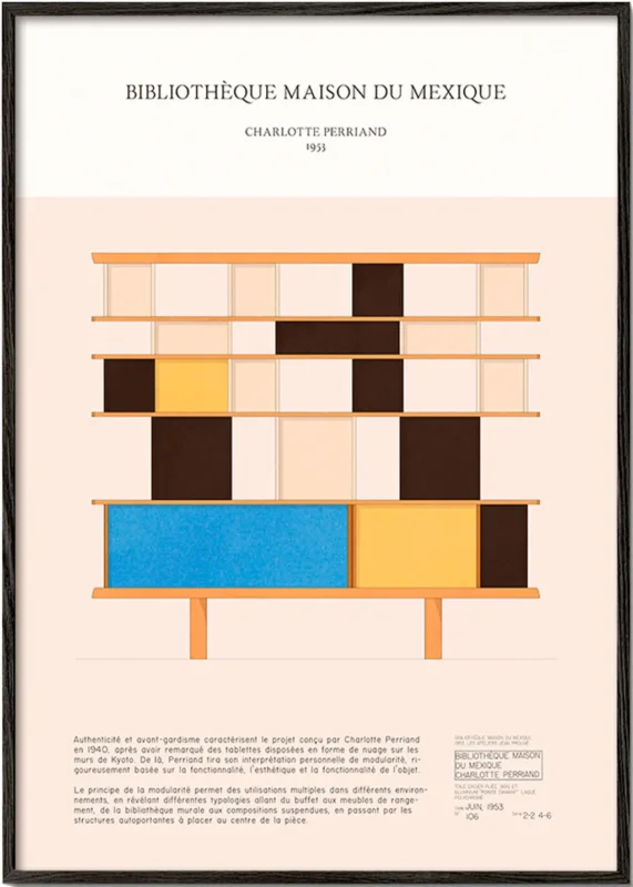 Illustration modulares Regalsystem 1955