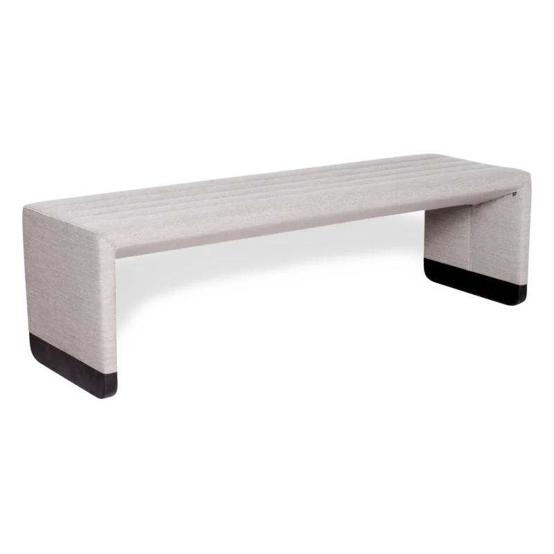 Cor Bridge Stoff Hocker Bank Grau Hockerbank Schemel #8791