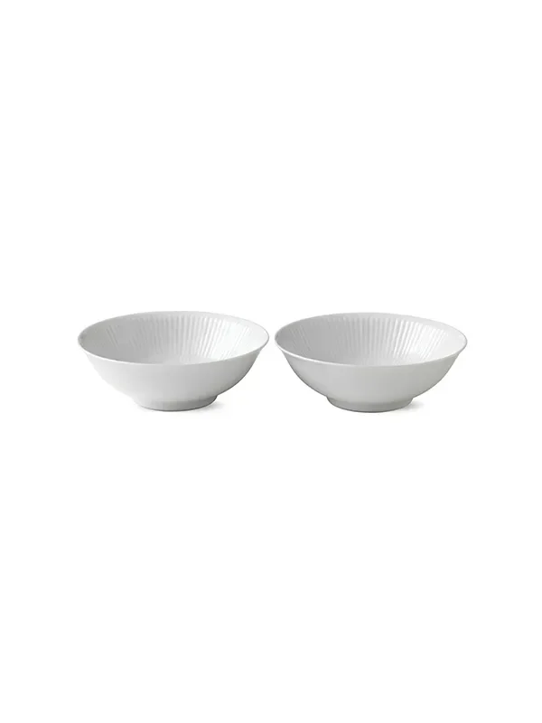 Royal Copenhagen Weiß Geflecht, 2-pak Portionsskål 35 cl