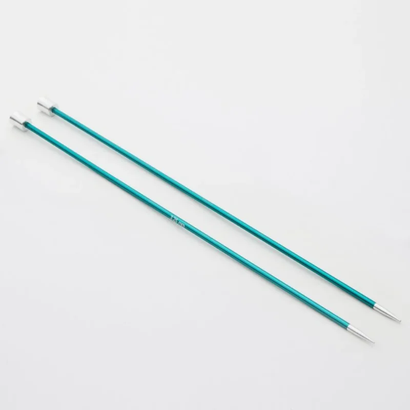 KnitPro Jackenstricknadeln ZING 3,25 mm 25 cm smaragd 1 Paar