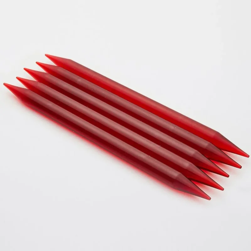 KnitPro Nadelspiel TRENDZ 12,00 mm 20 cm rot 5 St