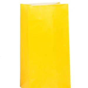 Sacs à cadeaux en papier pour anniversaire jaune