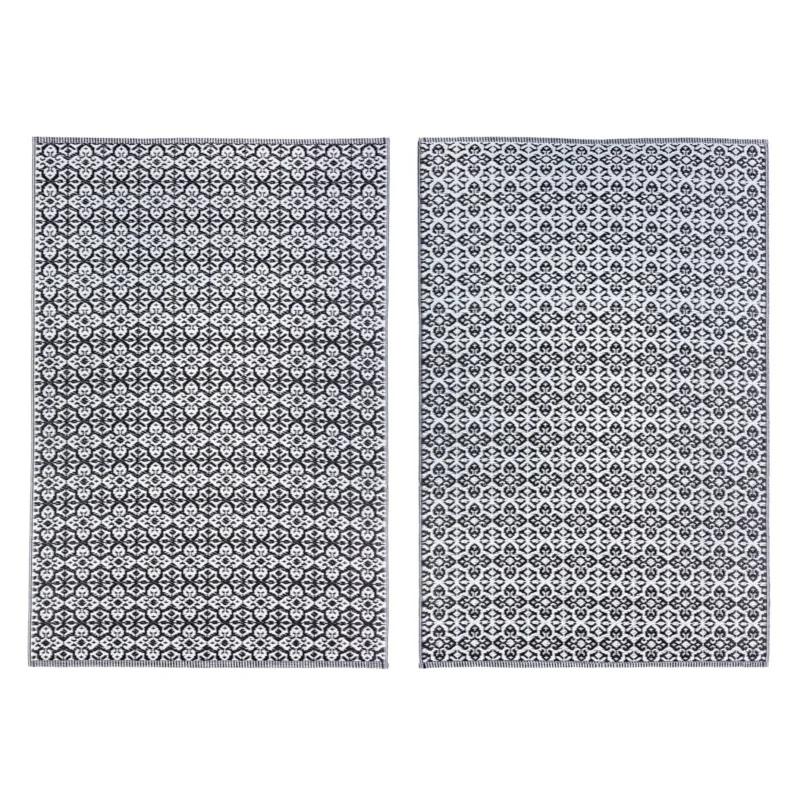Teppich "Tirrenia" für Gartenlounge Set schwarz und weiß
