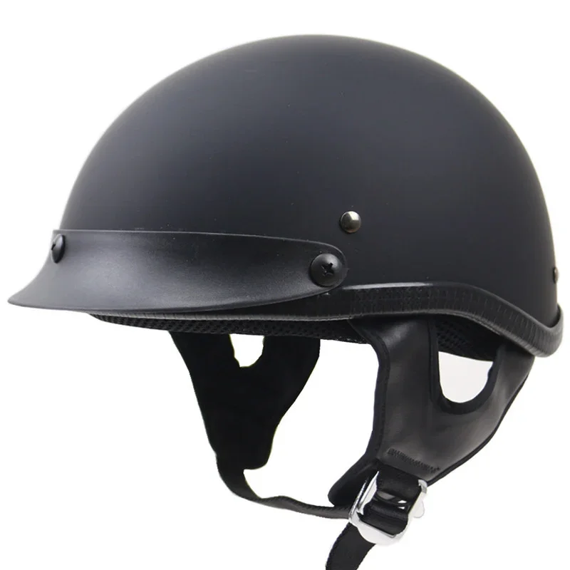 Klassischer Low-Profile Motorradhelm Brehn