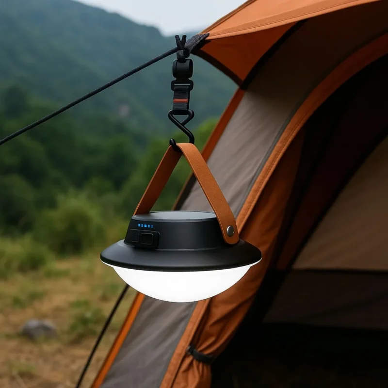 Campinglampe LED mit Solarbetrieb – LichtHänger