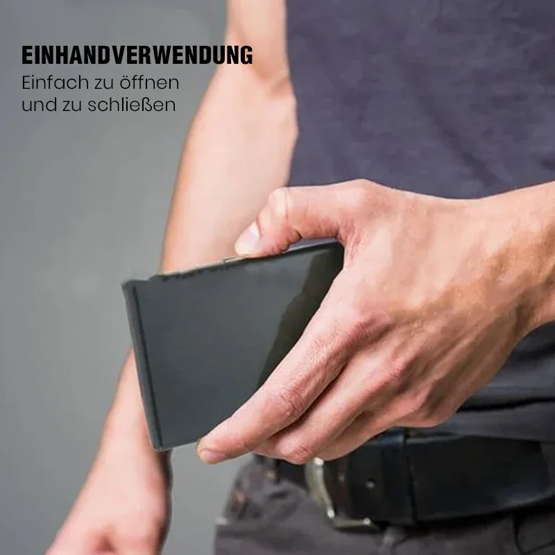 Ultradünnes Kartenetui mit Diebstahl- und Entmagnetisierungsschutz