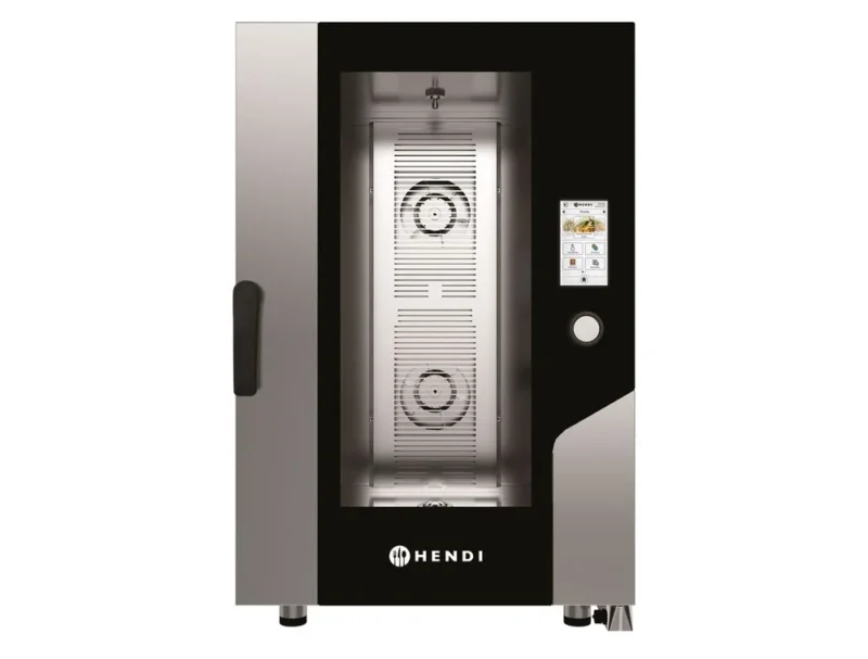HENDI Konvektions-Dampfgarer – Touch 11 x GN 1 / 1 – 730 × 785 × H 1130 mm – Produktansicht