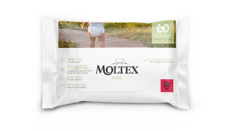 Moltex Pure & Nature Feuchttücher 60 Stück