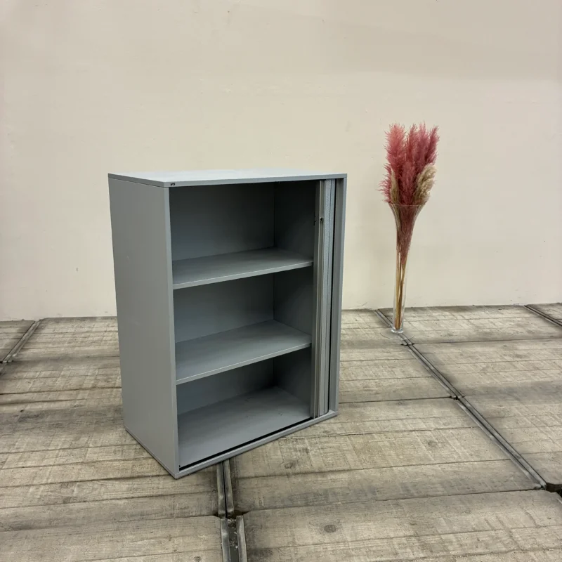 VS Büroschrank Rollladenschrank Aktenschrank Metall Grau Gebraucht