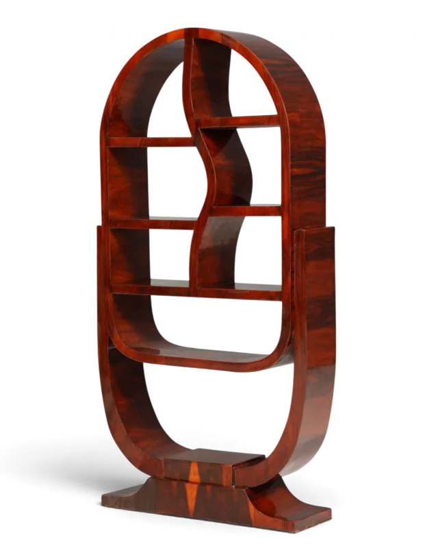 Wunderschönes Art Deco Design Bücherregal Kult Regal Bookshelf