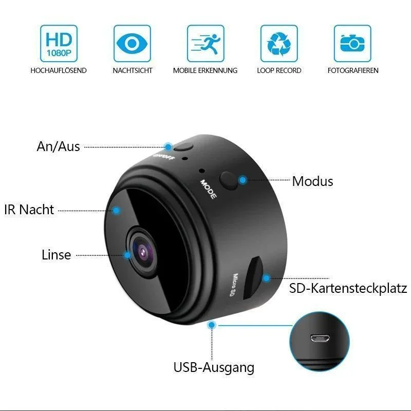 1080p magnetische WiFi Mini Kamera | Karnz