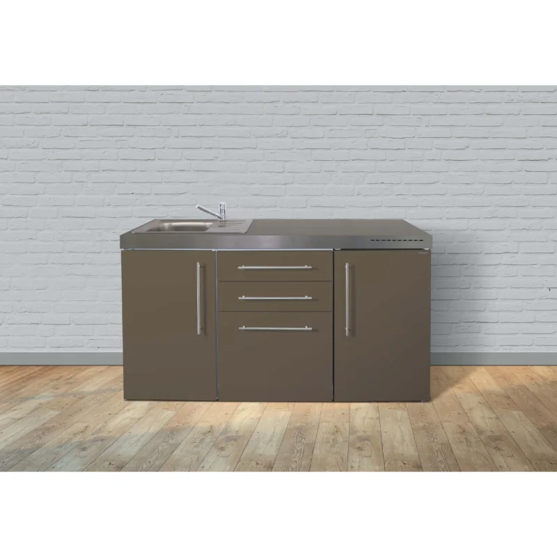 Stengel - Mini-Küche Miniküche Premiumline MPGSMMM160GSMWBliS Mokka metallic