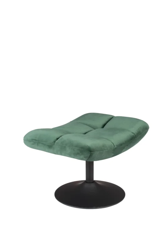 Dutchbone Hocker Bar Velvet – Grün – Produktansicht