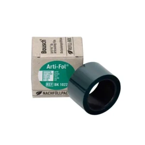 Arti-Fol® Plastik 8µ Nachfüllbox mit grünem Okklusionsprüffilm.