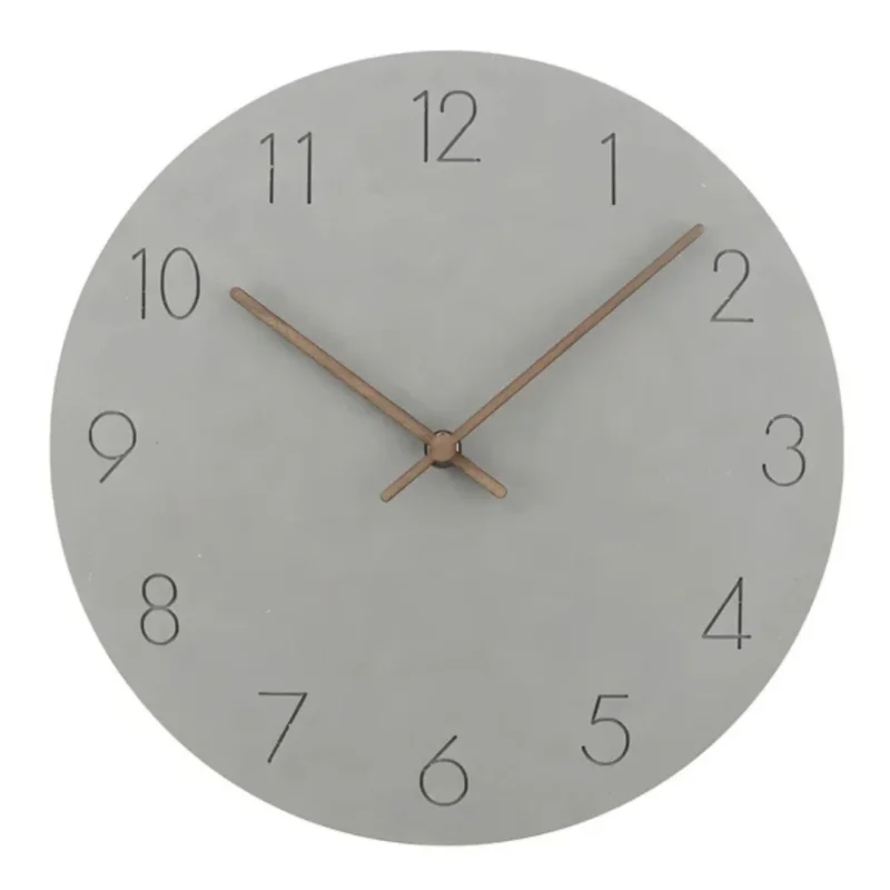 Große Holz-Wanduhr – Minimalistisches Design mit lautlosem Mechanismus
