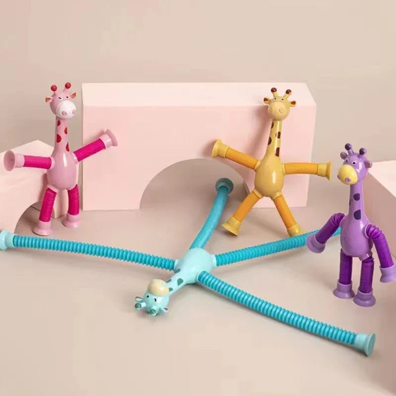 FlexiGiraffe | Das bunte Spielzeug mit Saugnapf für kreative Kinder