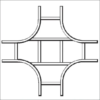 NIEDAX 21283 Kruisstuk kabelladder