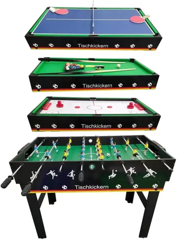 B-Ware Izzy Multifunktionstisch Spieltisch 4 In 1 Tischfußball Billard Tischtennis 67