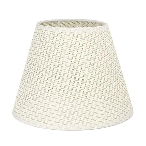 PE gewebte Tischlampe Schatten Beige tragen resistent gewebte Lichtabdeckung moderne Lampenschirm für Innenwandleuchten Kronleuchter Deckenlampen Stößen Lampen Tischlampen