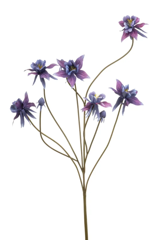 Aquilegia künstlich 80 cm - 1 Stiel - Violett