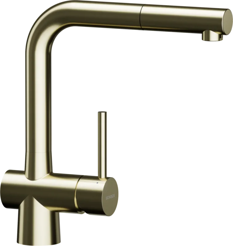 SCHOCK Einhebelmischer LAIOS Schlauchbrause White Gold 517120WGO