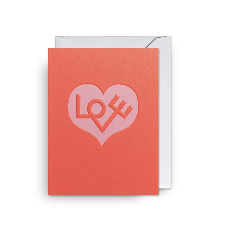 Grußkarte - Love Heart Red Mini Card by Alexander Girard