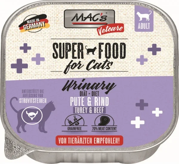 Mac´s Cat Vetcare Urinary Pute & Rind