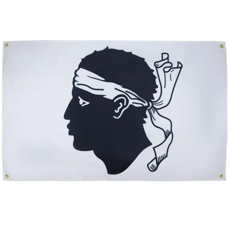 AZ FLAG Flagge Korsika 150x90 cm Fahne Corse Leichtes Polyester 4 Ösen