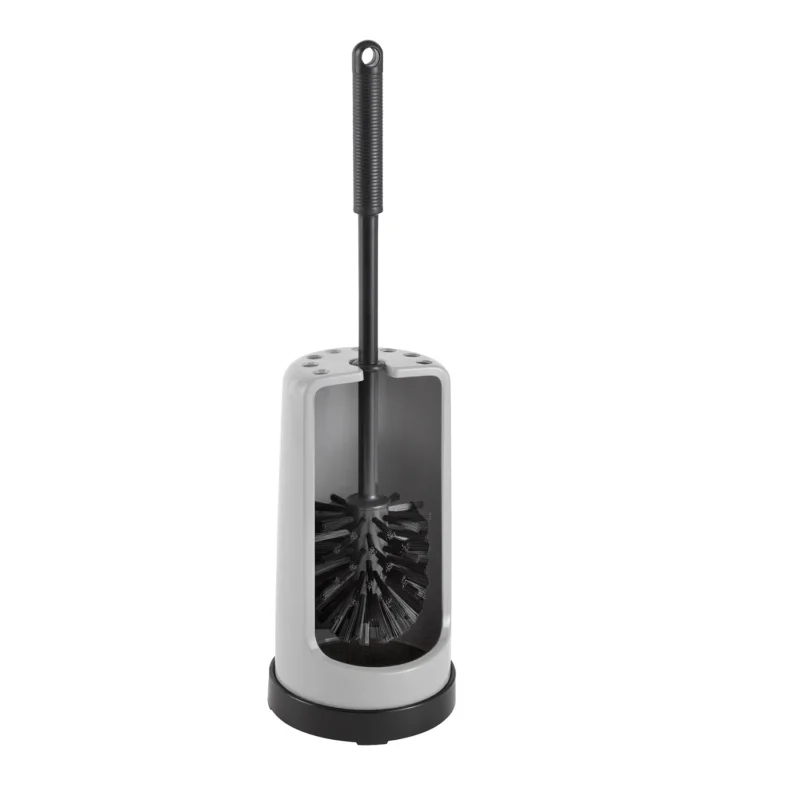 WC-Bürstengarnitur Rund 65340RC Grau-Schwarz Recycelt & Recycelbar