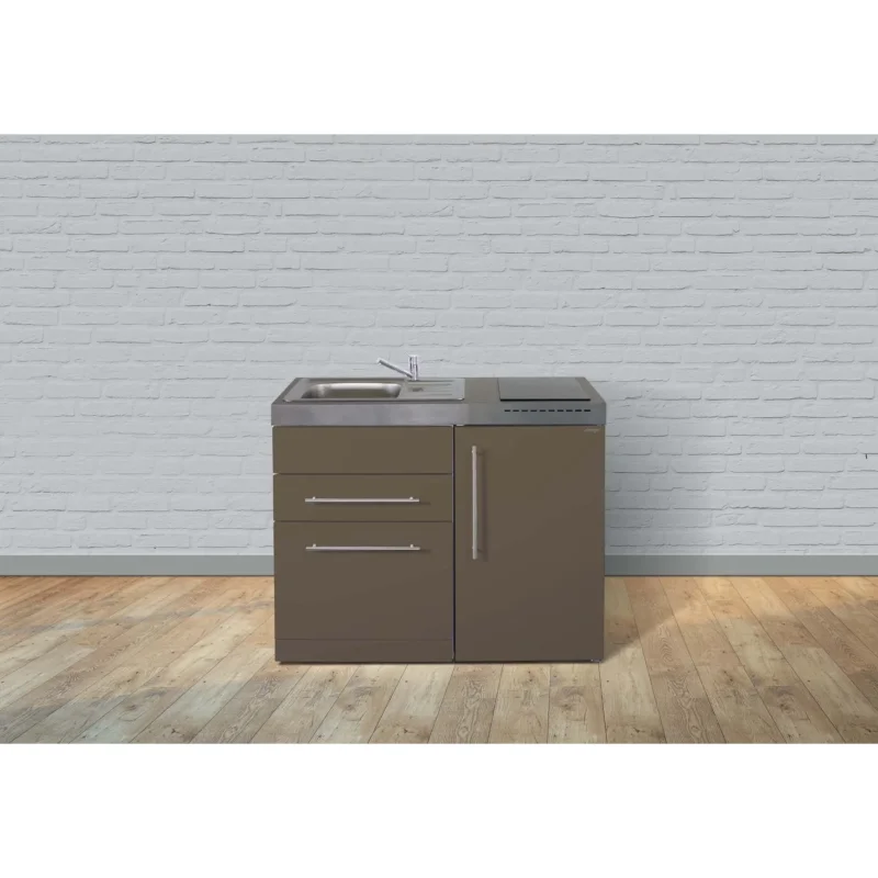 Stengel - Mini-Küche Miniküche Premiumline MPGSMM110KSGSGKFliBr Mokka metallic