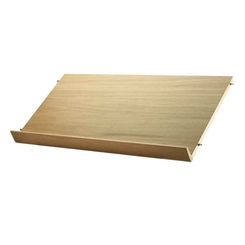 String Furniture Zeitschriftenablage Holz B78 x T30 x H15, Eiche