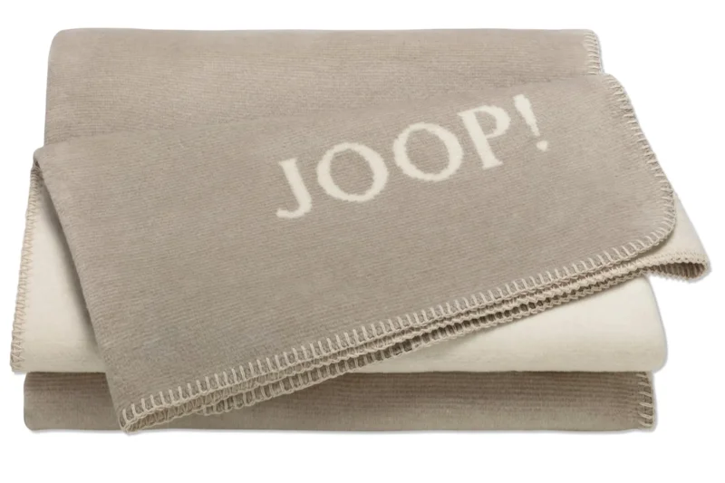 JOOP Wohndecke Melange Doubleface stein-natur