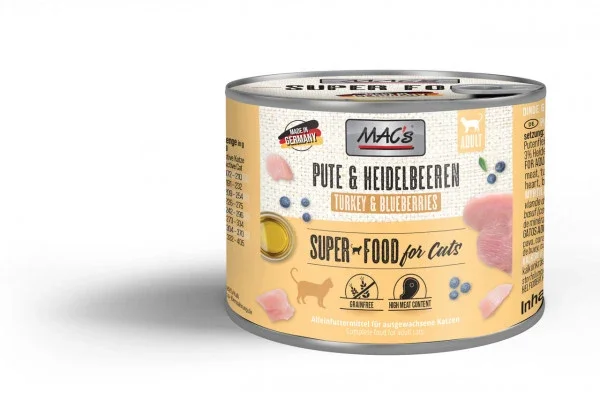 Macâs Cat Dosen Pute, Rind & Heidelbeeren
