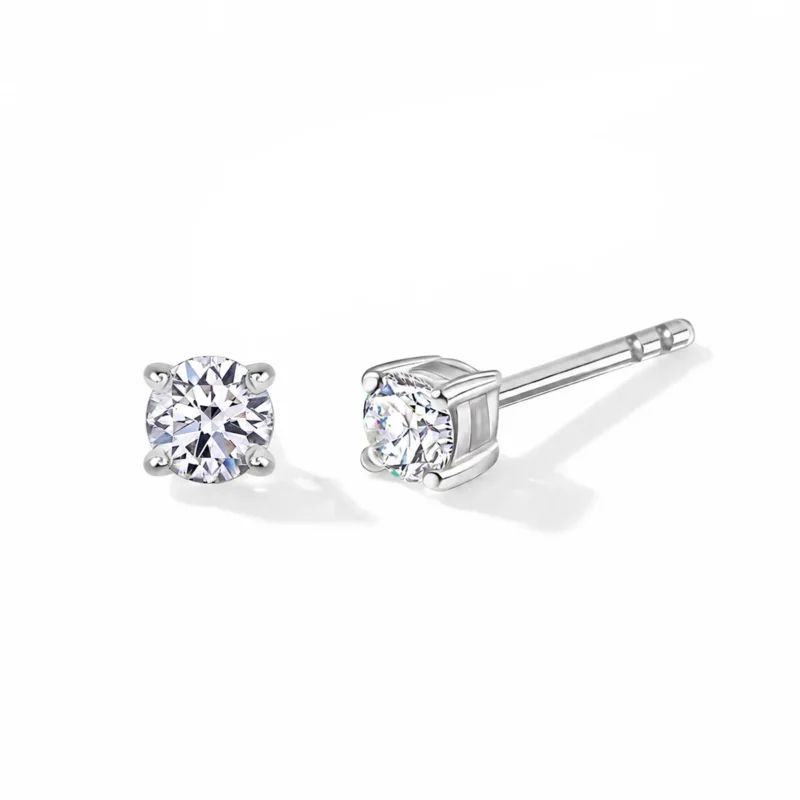 LUXURIANT DIAMOND - Lab Grown Diamant SI-GH Ohrringe 925 Silber rhodiniert ca. 0.25 ct