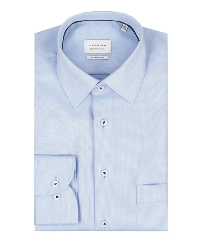 Eterna Hemd, moderne Passform | Blau