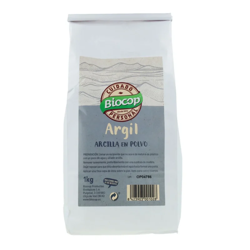 Arcilla Blanca Argil Biocop, 1 Kg