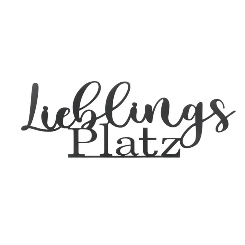 BOLTZE Wandobjekt Lieblingsplatz, in Schwarz Matt, aus Eisen