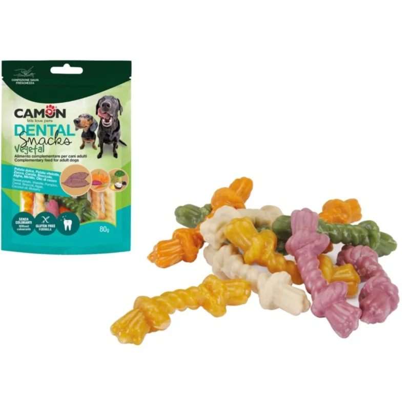 Veggie Dental Snack Rope - Vegane Hundesnacks für gesunde Zähne – 80 g