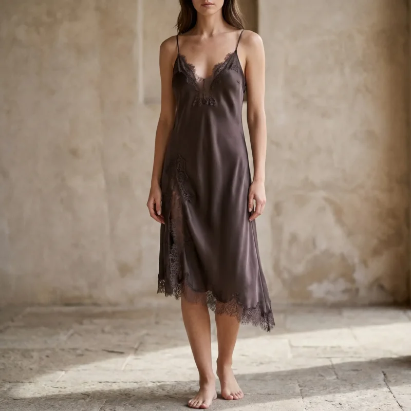 Asymmetrisches Trägerkleid - Esther