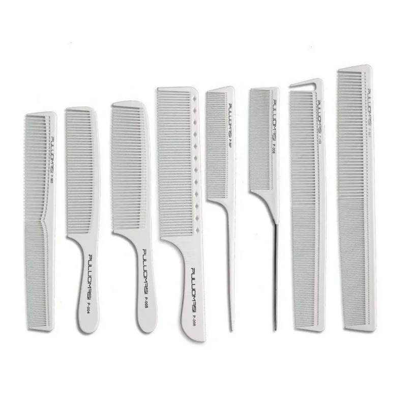 8-teiliges Profi Carbonfaser-Kammset für perfektes Styling
