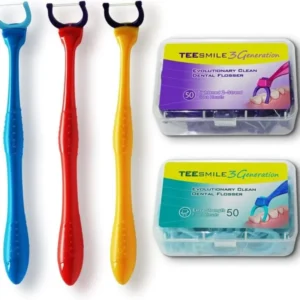 TEEsmile Evolutionary Zahnseidenhalter-Set +100 Aufsteckköpfe
