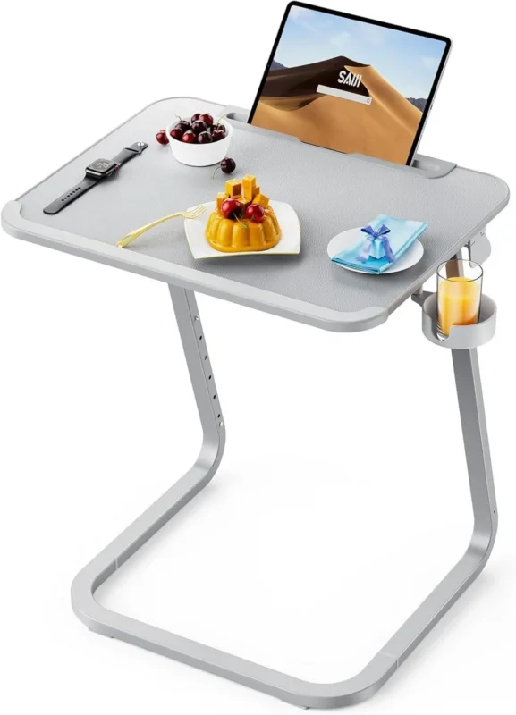 Beistelltisch Laptoptisch höhenverstellbar Couchtisch Getränkehalter