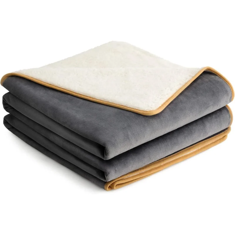 Wasserdichte Hundedecke Sherpa/Flanell Grau XXXXL
