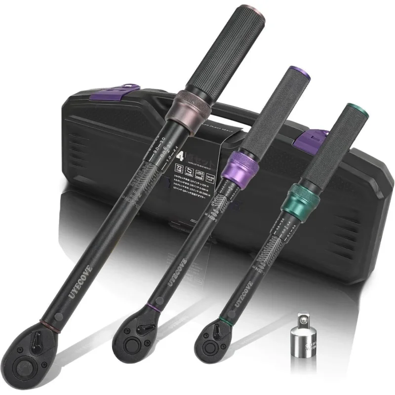 Drehmomentschlüssel Set 3-teilig 1/4" 3/8" 1/2" 1-220Nm