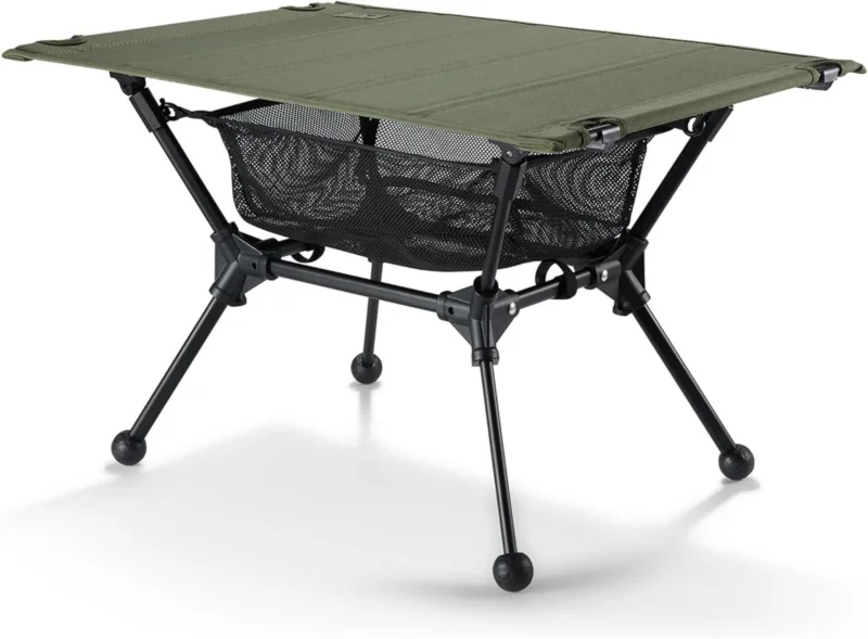 Faltbarer Campingtisch mit Tragetasche und Netztasche, 60 x 40 x 37 cm