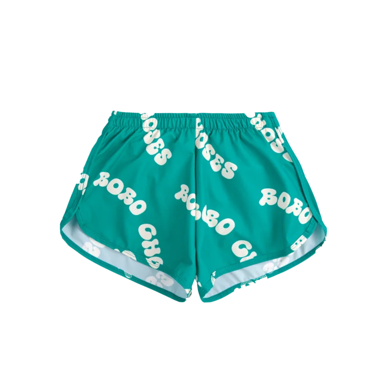 BOBO CHOSES Badeshort grün mit Logoprint