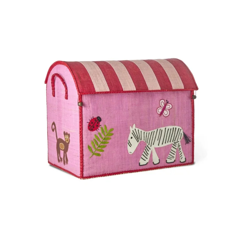 Rice Raffia Aufbewahrungskorb Wildlife L