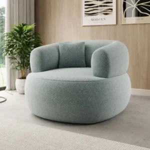 Designer Sofa-Sessel Bao in Strukturstoff - 360°-Drehfunktion