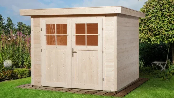 Weka Gartenhaus Blackmount 227, 235x239, Naturbelassen