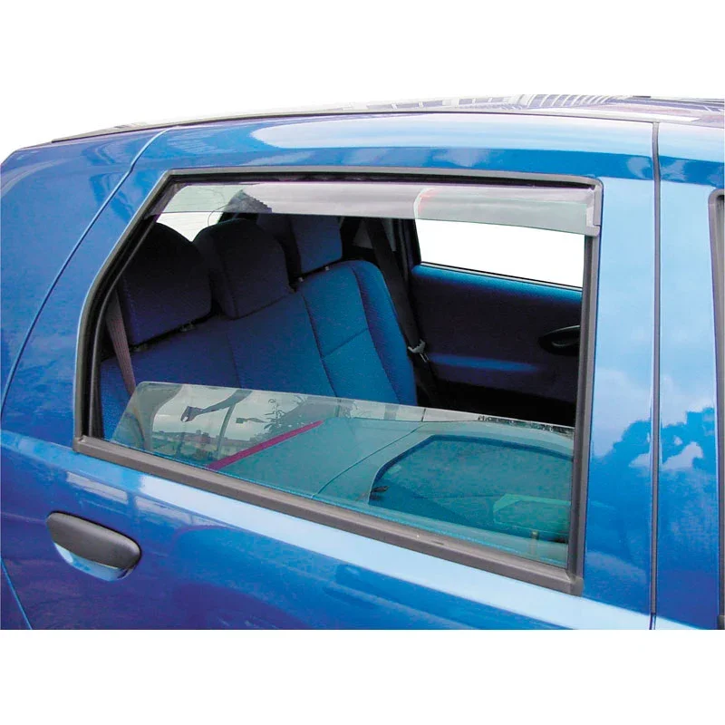 ClimAir, Windabweiser Master (Hinten) passend für Skoda Fabia 5J 4/5 türer 2014-, Plastik, Rauchgrau